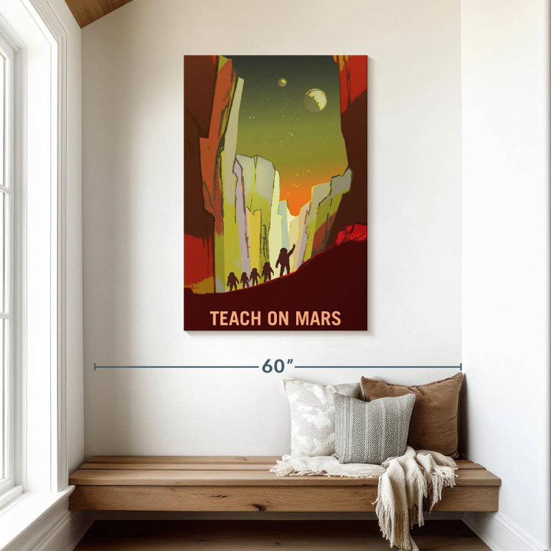 Oberle Mars Explorers Wanted Poster III, 45" H x 30" W