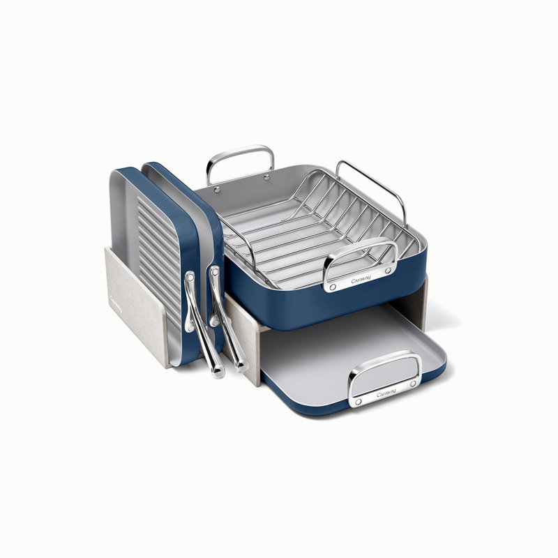 Caraway 5Pc Square Cookware Set, Navy