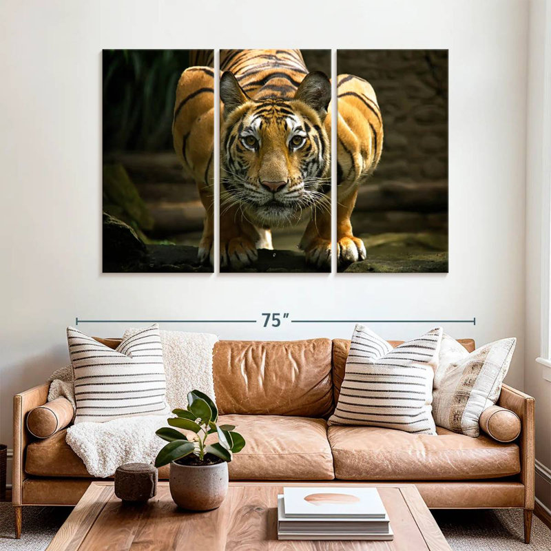 Fearless Tiger, 42" H x 65" W