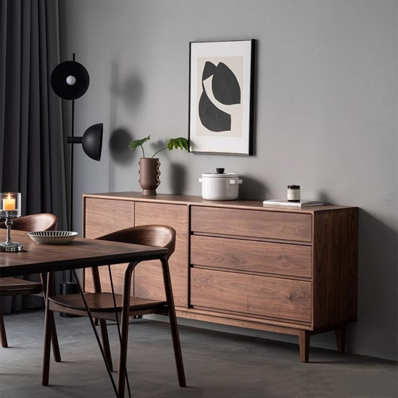 Buffet simple de style japonais, H 32,28 po x l 70,87 po x P 16,54 po