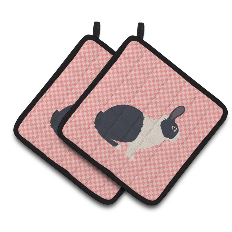 Cuisinier poignée à damier de lapin en néerlandais caroline de trésors
