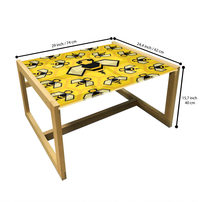 Jahia Sled Coffee Table, 62cm H x 74cm W x 40cm D