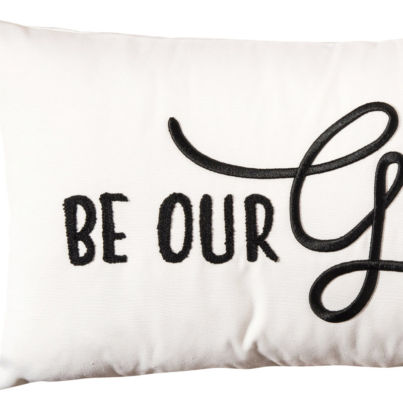 Be Our Guest Embroidered Pillow