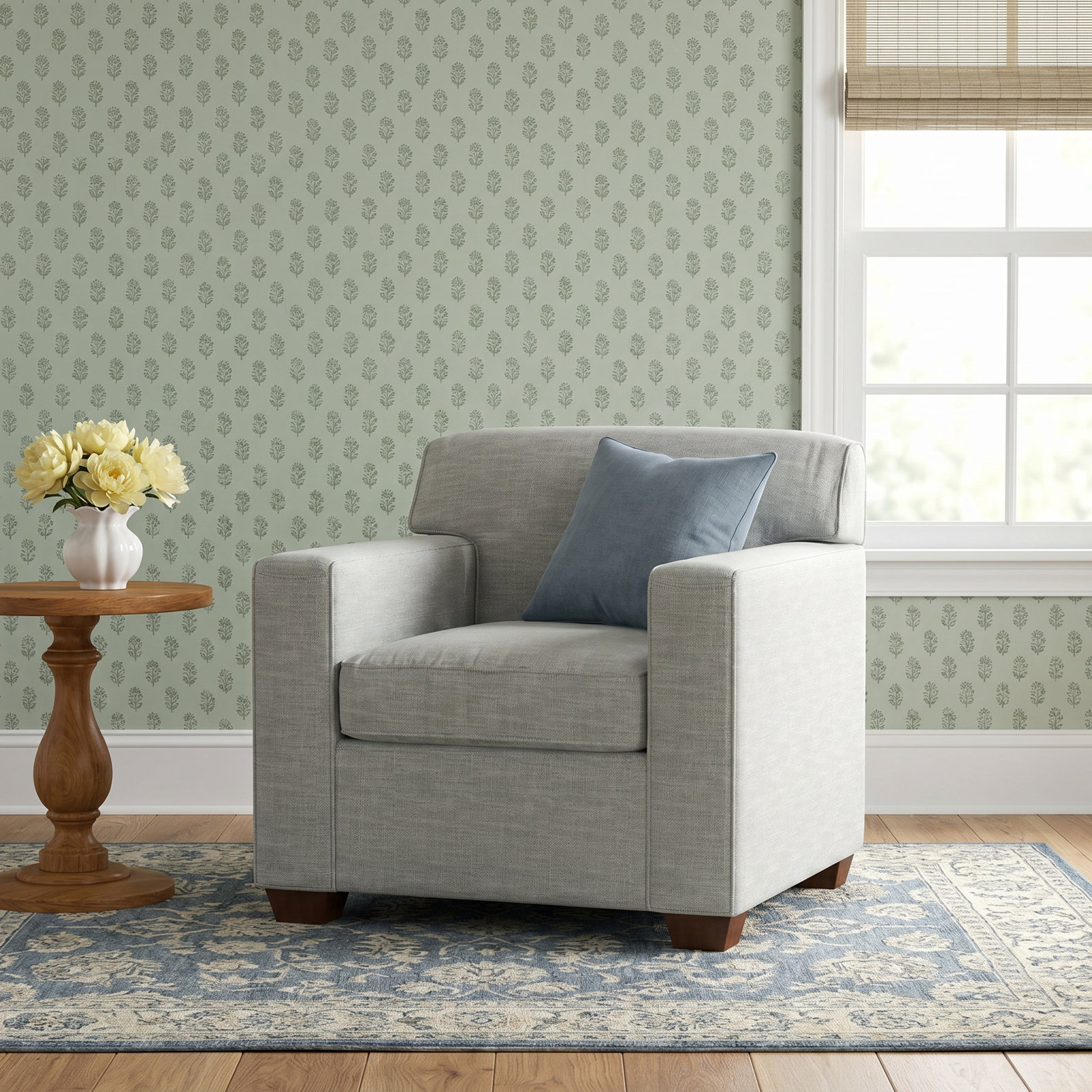 Rennie Armchair, Conversation Capri Basketweave