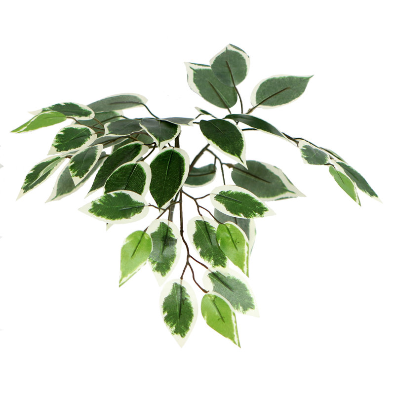 Panier de saule carré panaché artificiel 4 pi Ficus
