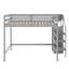 Lit mezzanine double avec garde-robe-76441297