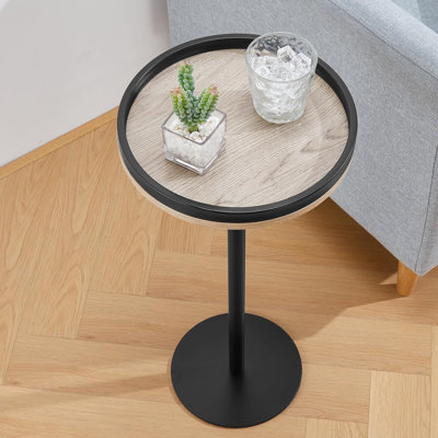 Small Pedestal Table Martini Table Modern Accent Table Side Table