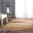 Basler Kilim Hand Woven Wool/Cotton Striped Rug in Brown/Green/Beige-16564101