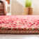 Tapis rouge tissé à la main Ferrera