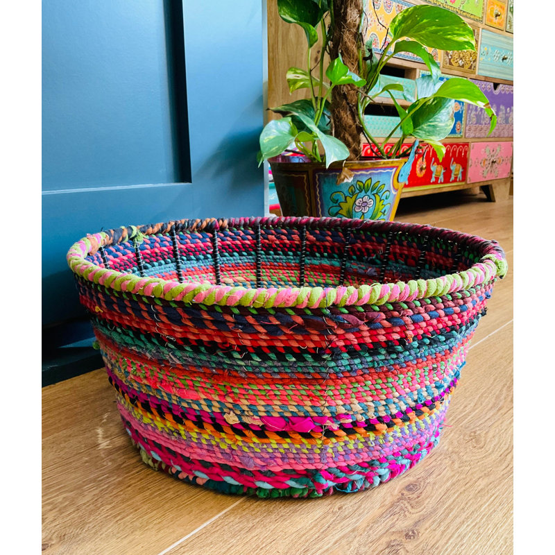Langley Street Fabric:Metal Decorative Basket