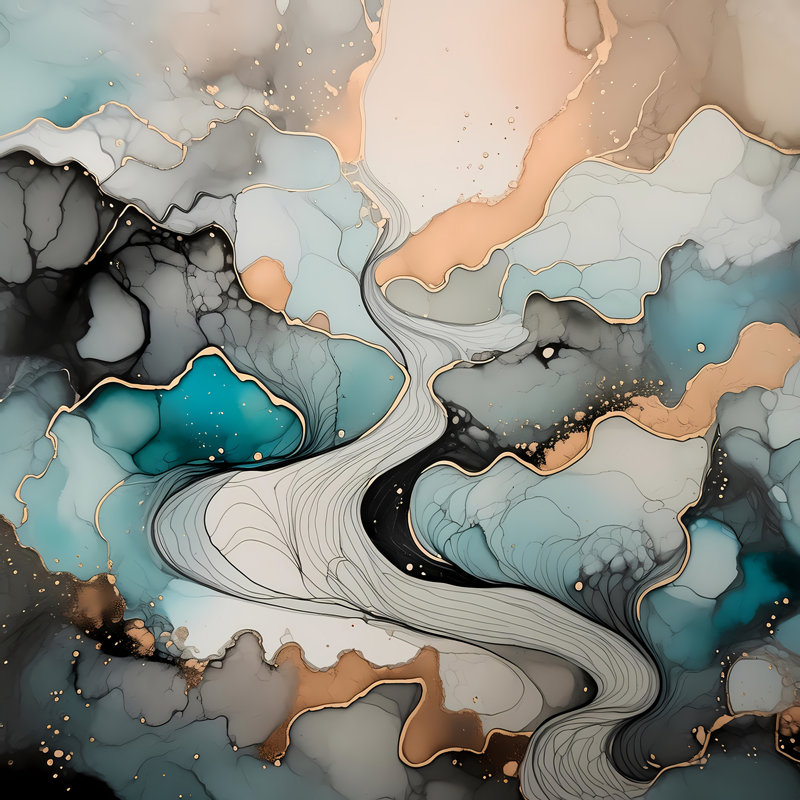 Flowing Essence, H 24 po x l 24 po