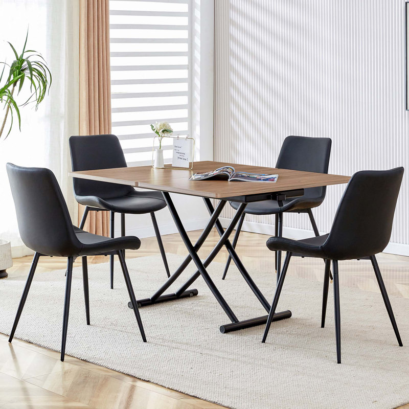 Table basse ajustée avec table d'appoint, Bois naturel délavé