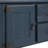 48" Solid Wood Sideboard Console Table With Drawers, Cabinets, And Shelf, Navy Blue Dining Buffet Server | Gift Idea