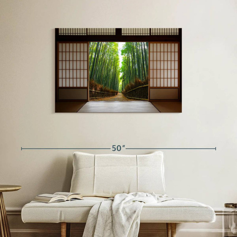 Lilie Door To Bamboo Forest, 26" H x 39" W