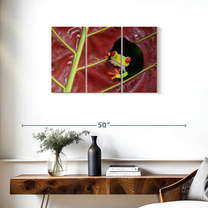 Brampt Wild Red Eyed Tree Frog, 20" H x 33" W