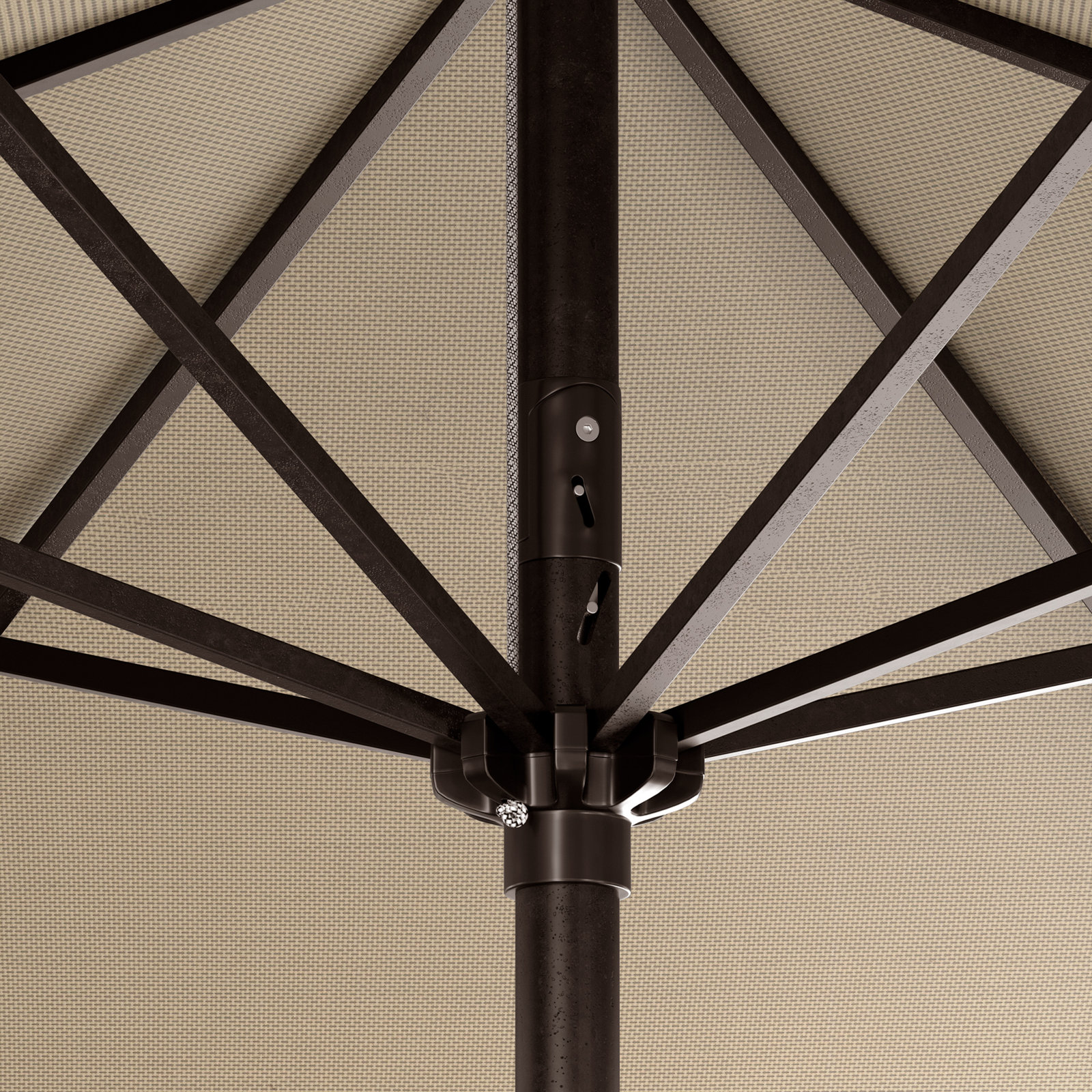 Stevie 108'' Outdoor Umbrella, Champagne Performance