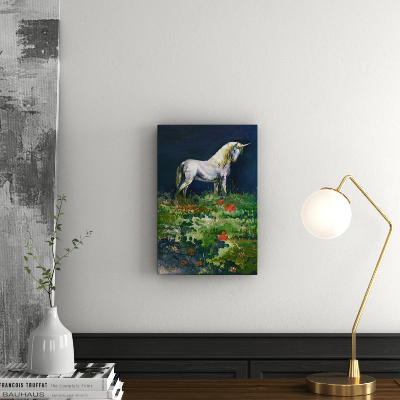 Unicorn Garden - Wrapped Canvas Print, 45cm H x 30cm W x 3.81cm D