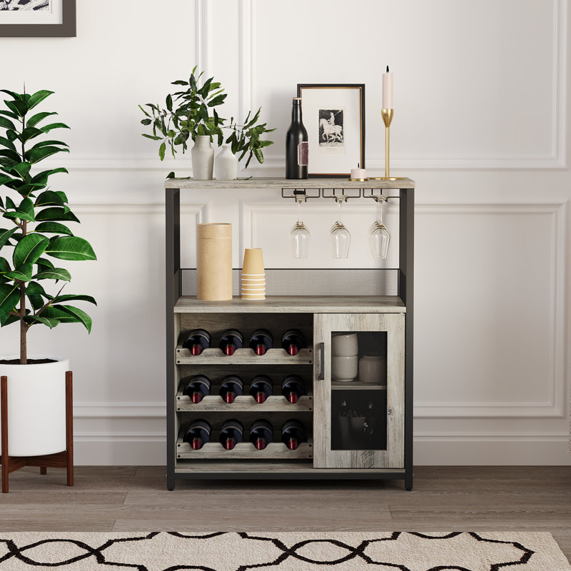 Wine Bottle Rack, Grey