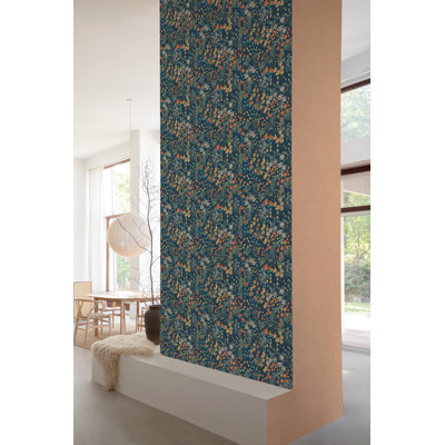 Rouleau de papier peint à motif floral classique L 33 pi x l 21 po Nayalis