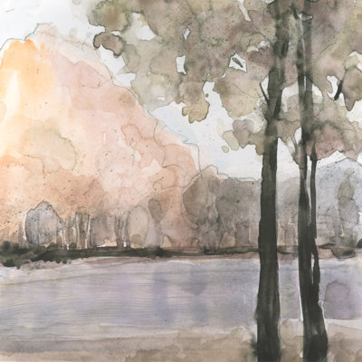 View Behind The Trees II by Samuel Dixon - Wrapped Canvas Print