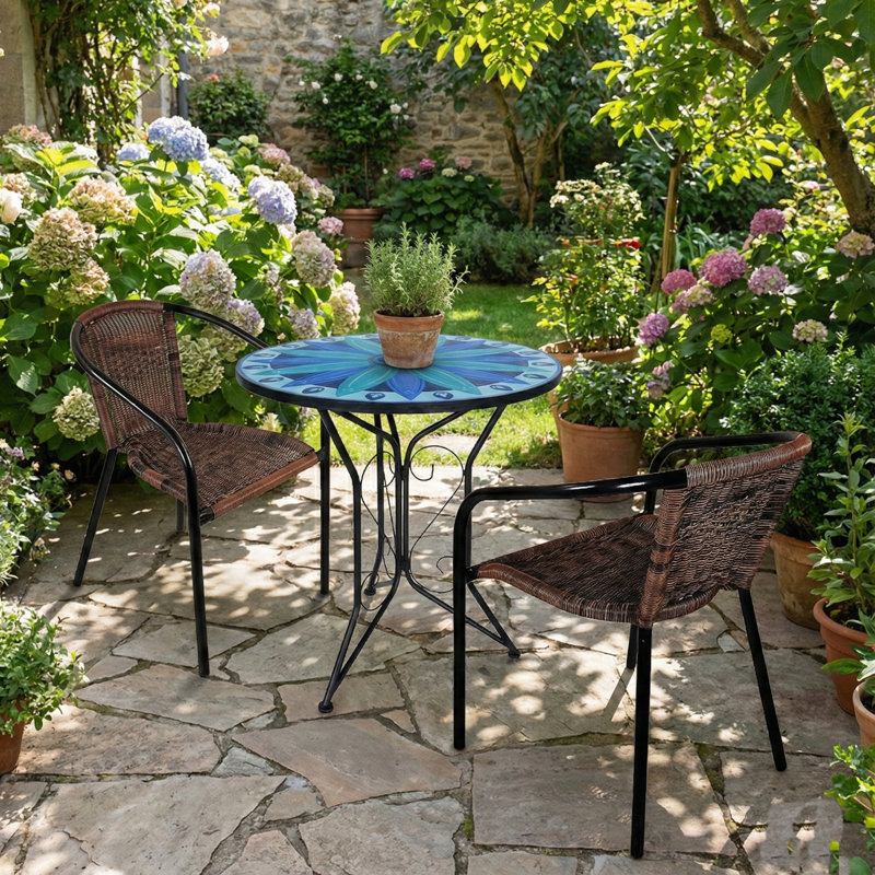 2 - Person Patio Dining Set with Round Table