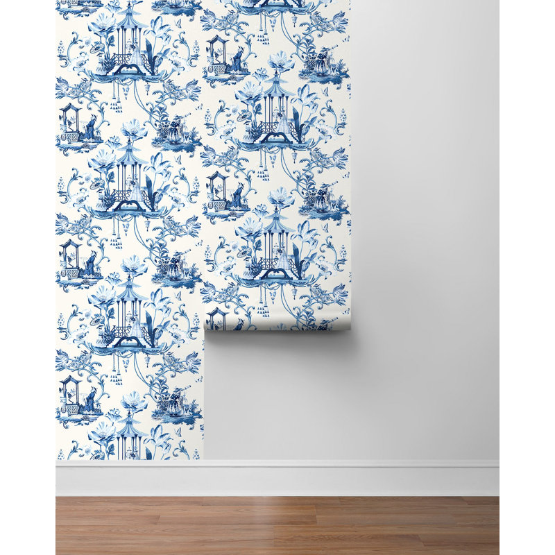 Harrison Howard East Of The Moon Toile Peel & Stick Wallpaper Roll - Thumbnail 2