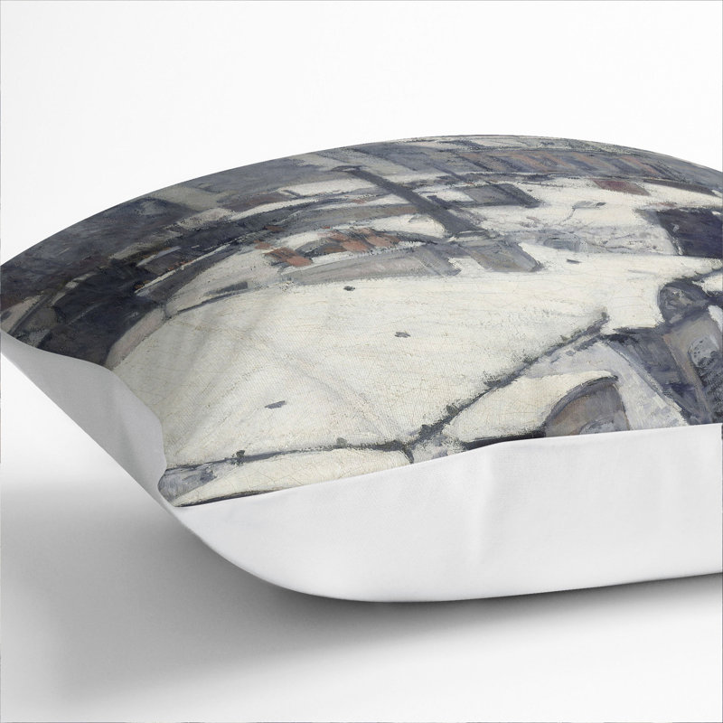 Rooftops in the Snow Vol.2 Scatter Cushion, White, 55cm H x 55cm W x 20cm D