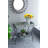 32X15x31" Maggie Galvanized Tray Table Accent Table