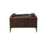 Chaise en cuir vieilli Porchester