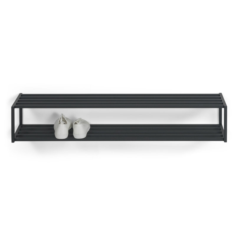 School 20 Pair Shoe Rack, Black