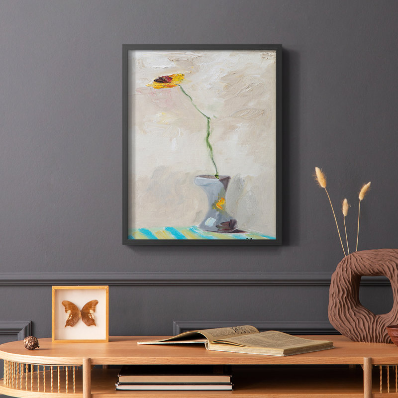Reproduction encadrée simple et prête à se mélanger - bois massif, Noir, H 14 po x l 11 po