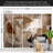 Abstract Wallpaper Wall Mural - Geometric Composition Brown-1184182474
