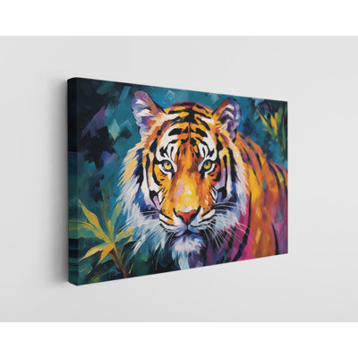 Oil Painting of a Tiger Canvas Print, Modern Wall Art Decor for Home & Office, Painting Reproduction