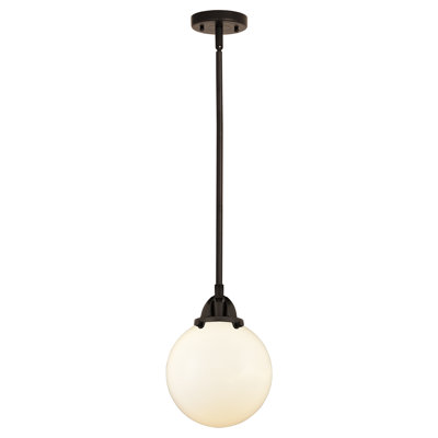 Nouveau 2 - Frederick - Mini-luminaire suspendu sur tige 1 lumière - Ampoule DEL - - Abat-jour