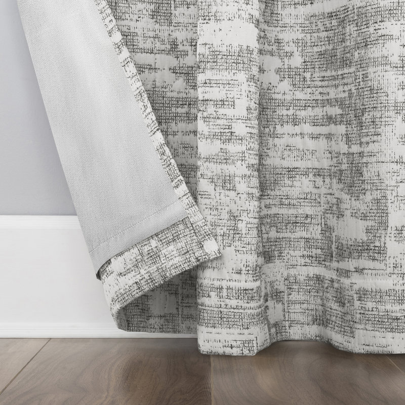 Panneau de rideau occultant 100% occultant Sun Zero Parrish, Gris, L 40 po x L 63 po