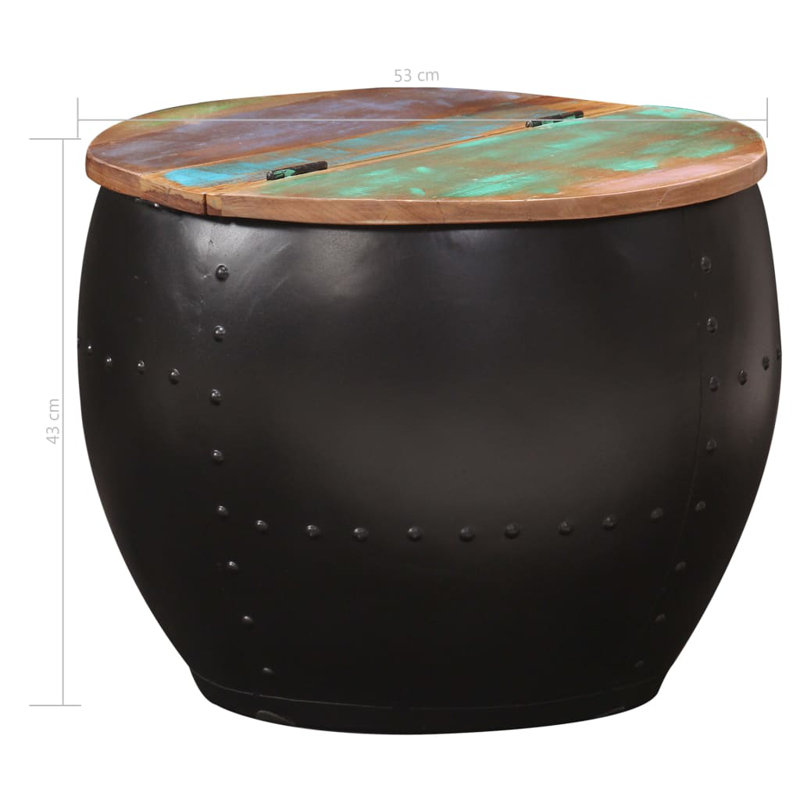 Daniell Solid Wood Solid Coffee Table with Storage