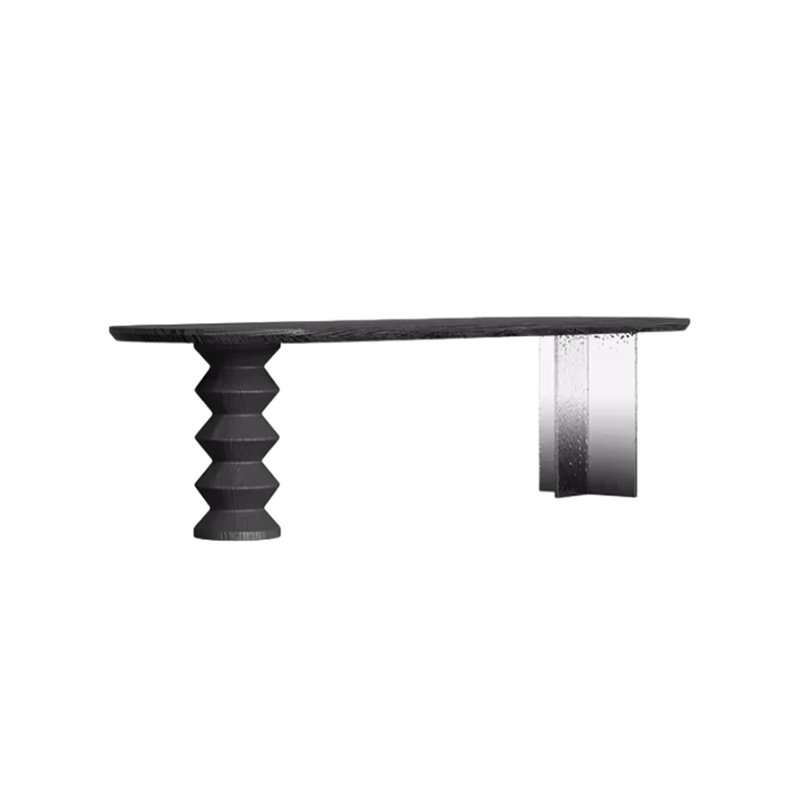 Oval Dining Table, 31.49" W x 62.99" L