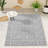 Turkish Unfaded Plaid Indoor Outdoor High-Low Pile Area Rug in Gray/Cream for Patios, Deck, Porch Or Entryway-1508228443-1508033469