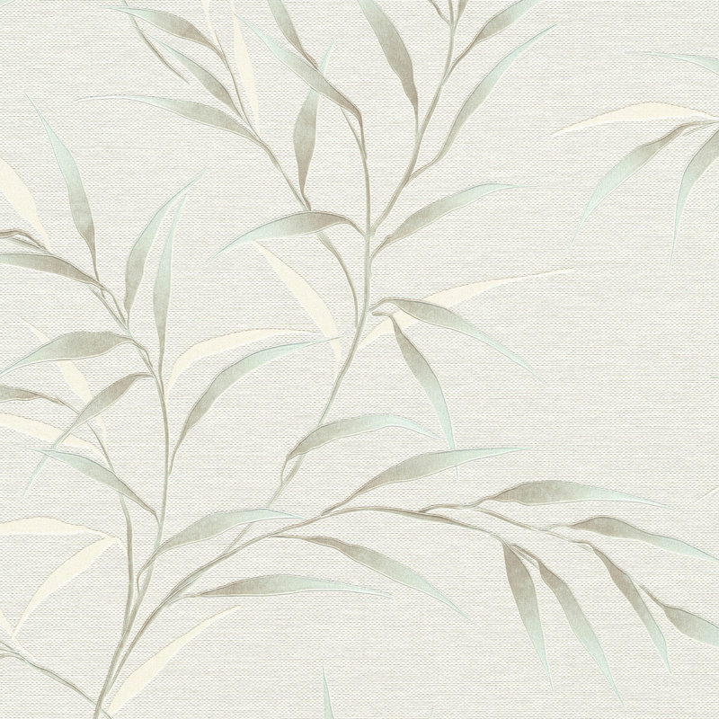Papier peint Yamato Leaves, Teal