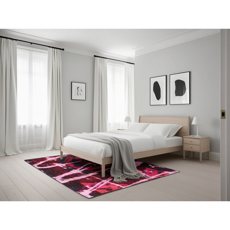 Abstract Indoor Rug, Rectangle 5' x 7'