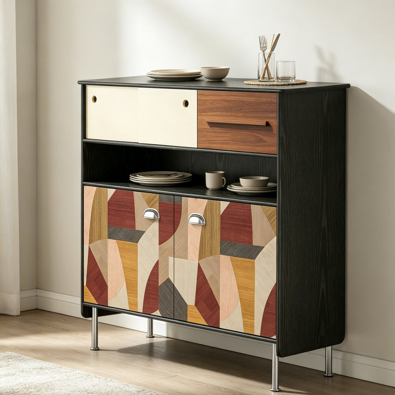 Modern Retro Simple Style Accent Cabinet