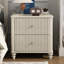 Ensemble de chambre à coucher 3 pièces avec un très grand lit et 2 tables de chevet, beige-1885524812-1885524809