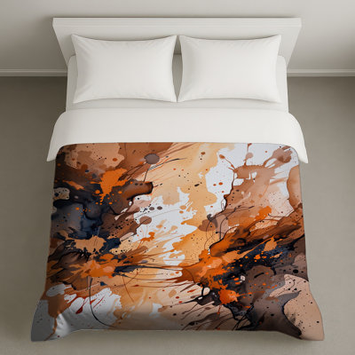 Abstract Splatter Bedding Art Duvet Cover Modern