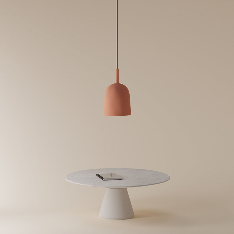 Vessel Pendant Light, Black, Blossom, 18.5'' H x 9'' W x 9'' D