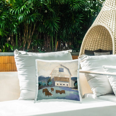 Coussin décoratif d'extérieur Barnyard