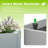 17.74"h Resin Raised Garden Bed Planter Box With Wheels