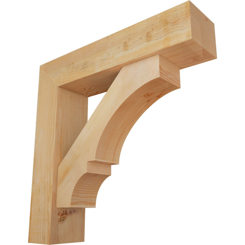 Support de bloc Balboa avec entretoise décalée, 34 x 34, Sapin Douglas de l 8 po (scié brut)