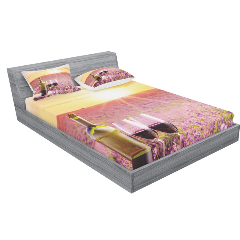 Microfiber Sheet Set, Queen Sheet Set with Fitted Sheet
