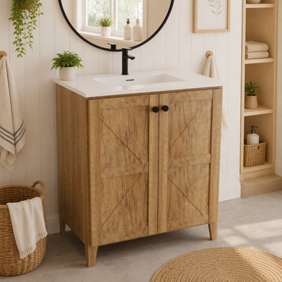 Freestanding Standard With Stone Top