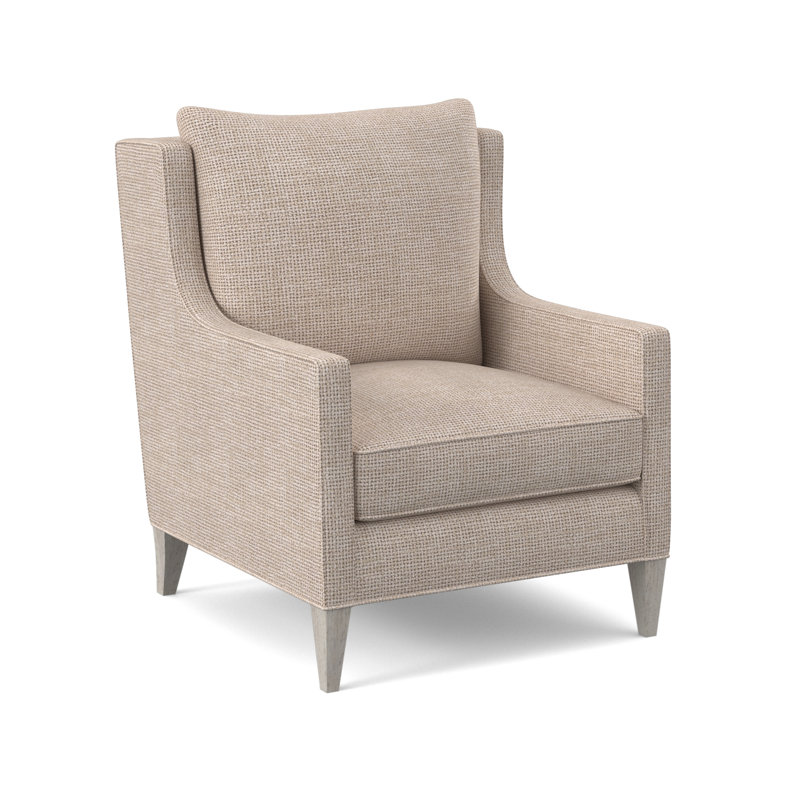 Chaise Callum, Mélange de polyester rouge à lèvres Margaret, Bisque